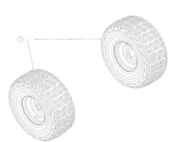 Wheels-Front Diagram and Parts List for 13AN77SS000 2022 Yard Machines Lawn Tractor